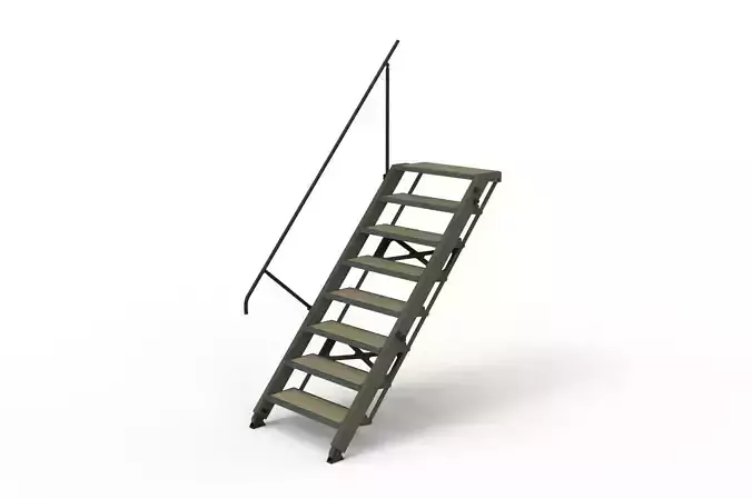 Articulated Military Vehicle Boarding Ladder 