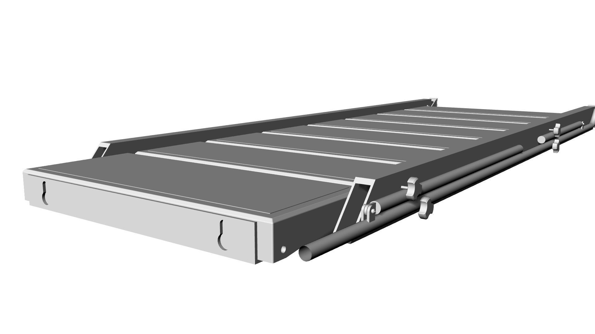 Articulated Military Vehicle Boarding Ladder  3D model_11