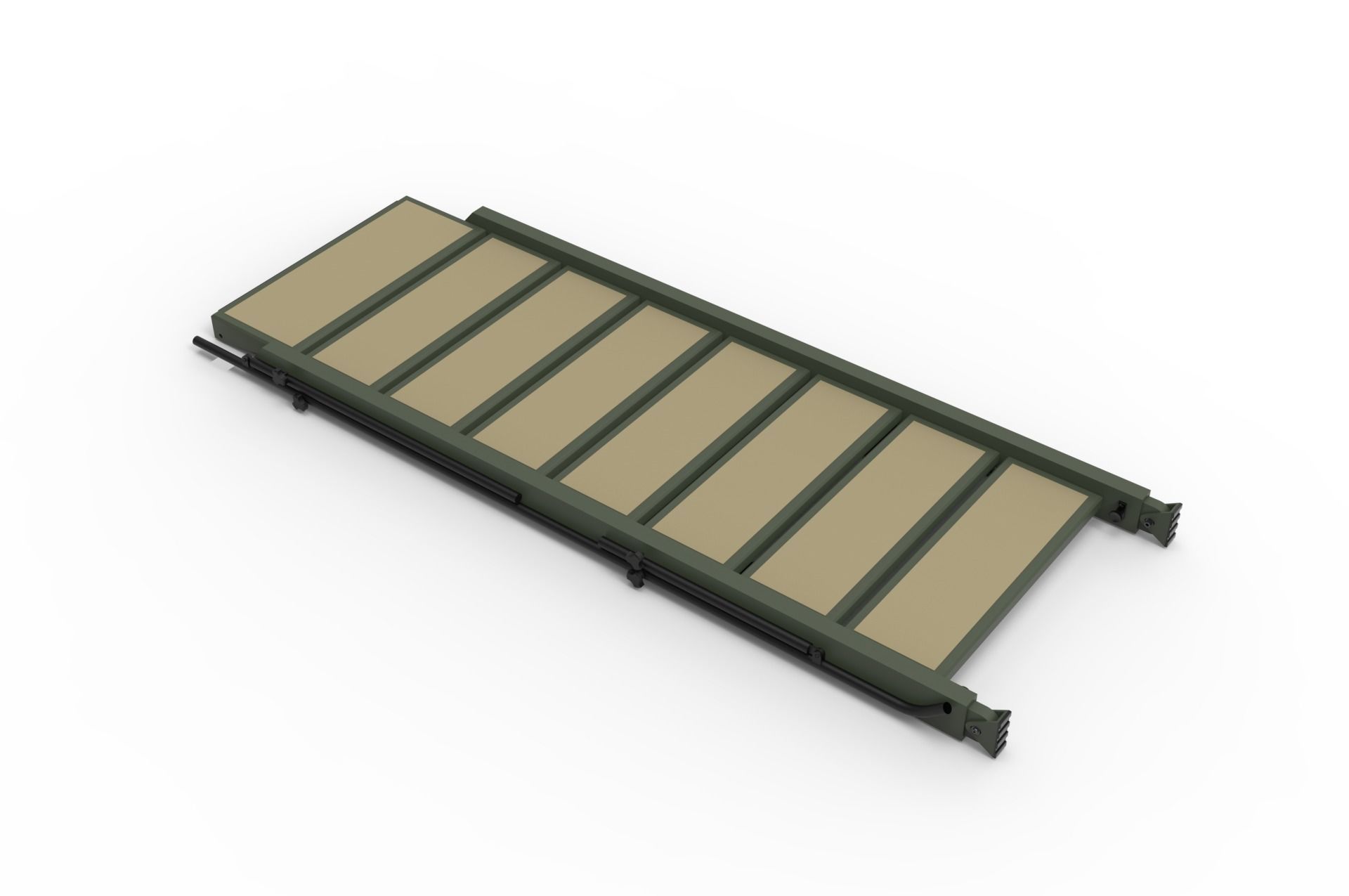 Articulated Military Vehicle Boarding Ladder  3D model_2