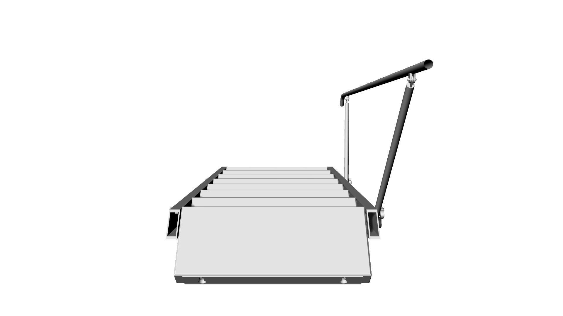 Articulated Military Vehicle Boarding Ladder  3D model_9