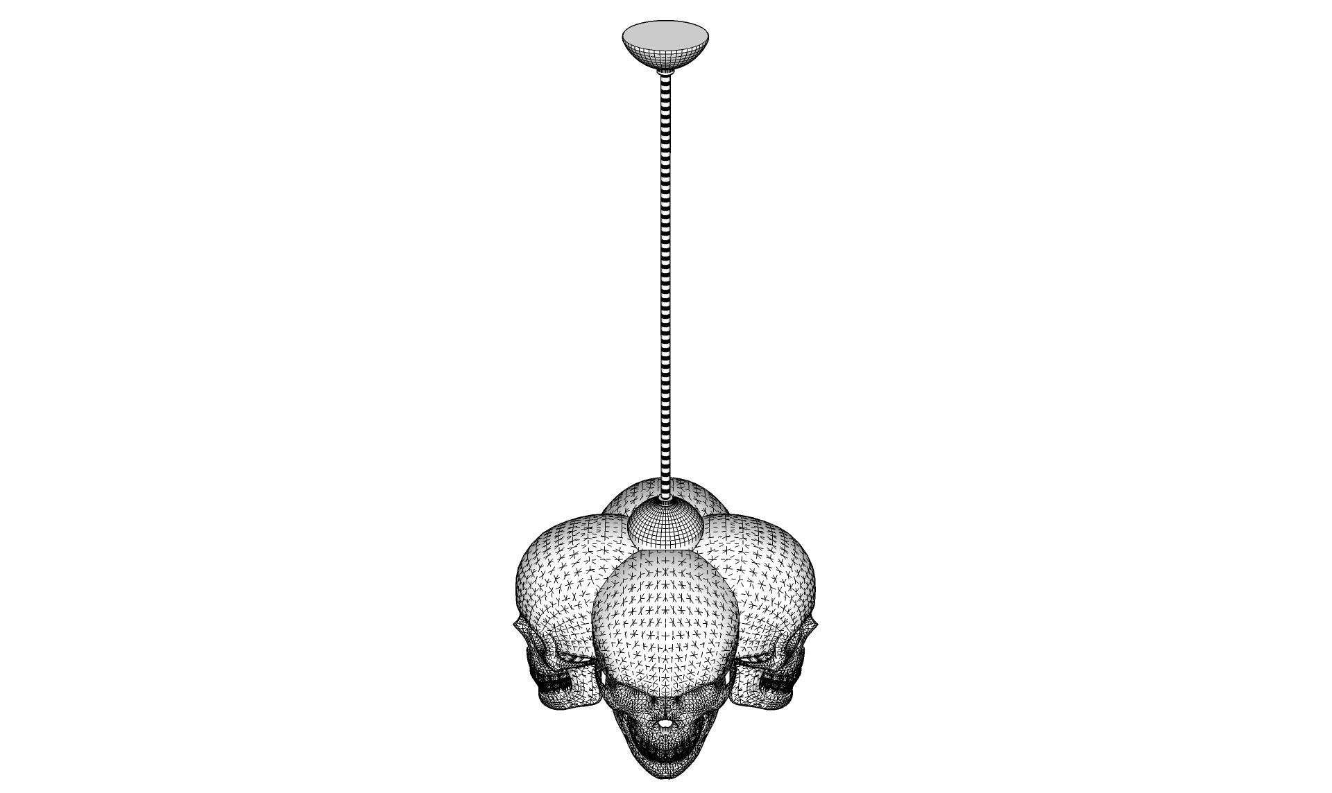 Skull Lamp 3D model_14