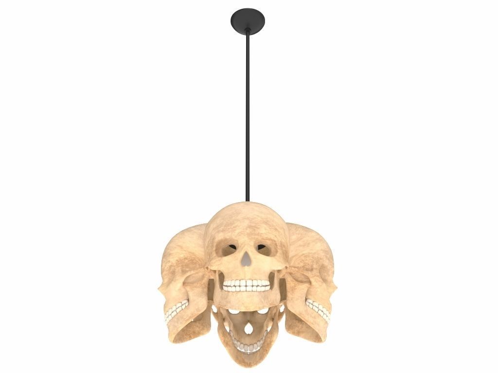 Skull Lamp 3D model_7