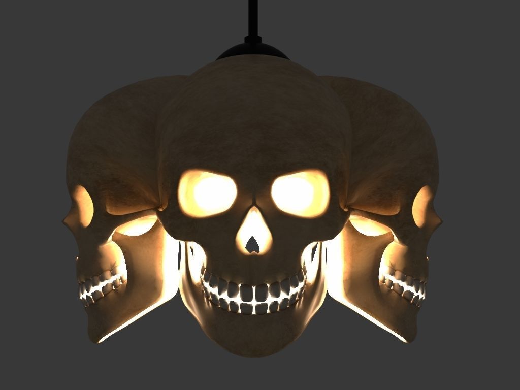 Skull Lamp 3D model_1