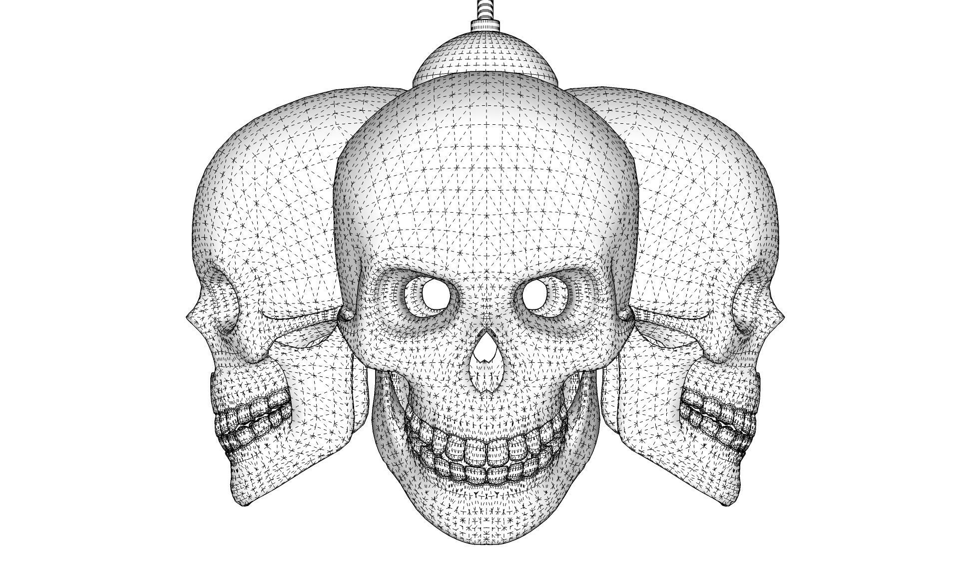 Skull Lamp 3D model_10