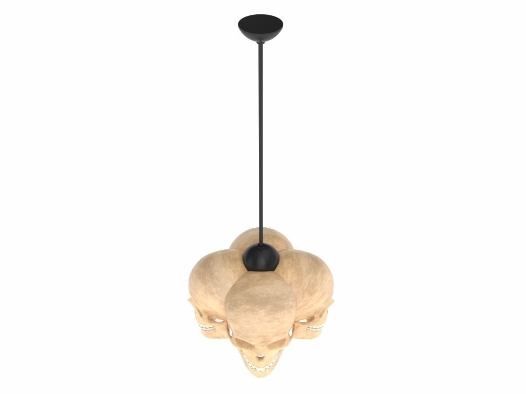 Skull Lamp 3D model_6