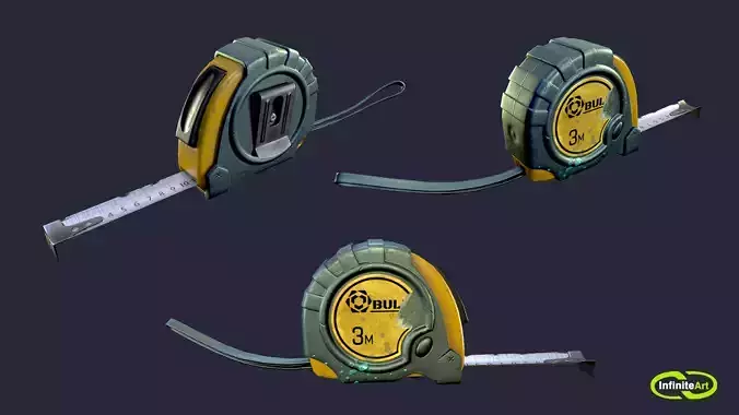 Tape Measure Low-poly 3D model