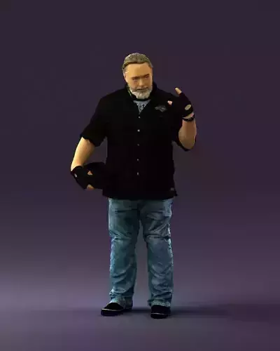 Man in black tshirt rock 0786