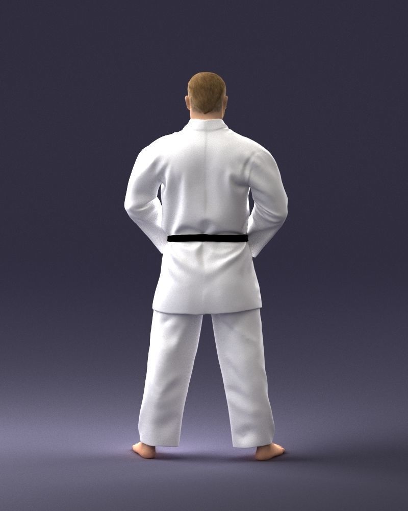 000089 Judo Fighter 1105 3dp 3D print model_9