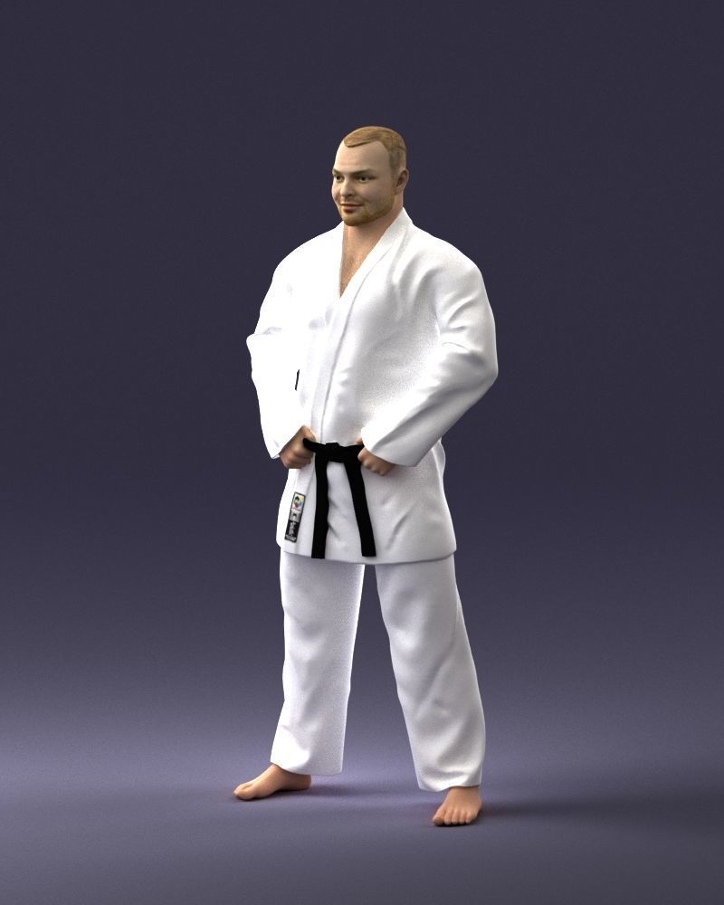 000089 Judo Fighter 1105 3dp 3D print model_15