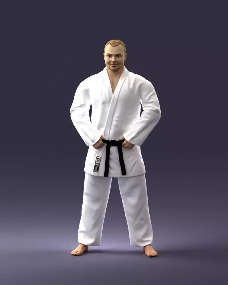 000089 Judo Fighter 1105 3dp 3D print model_0