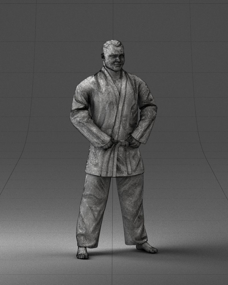 000089 Judo Fighter 1105 3dp 3D print model_5