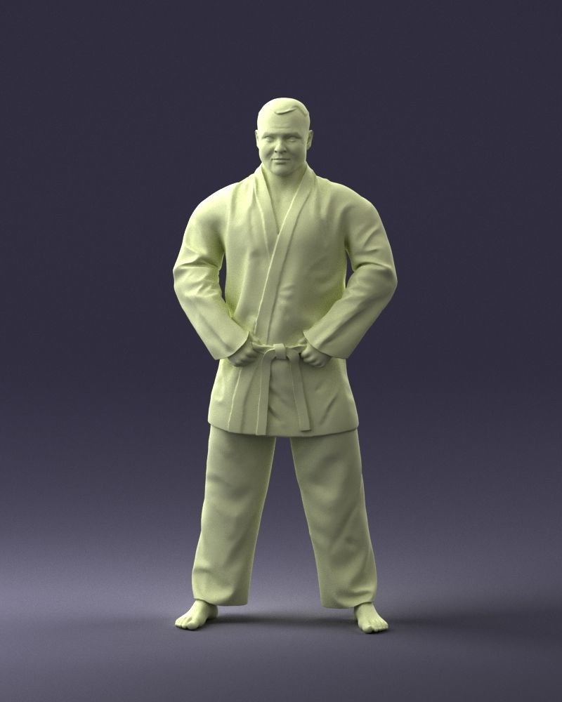 000089 Judo Fighter 1105 3dp 3D print model_19