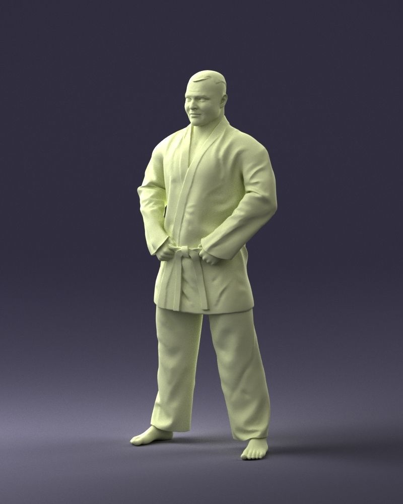 000089 Judo Fighter 1105 3dp 3D print model_16