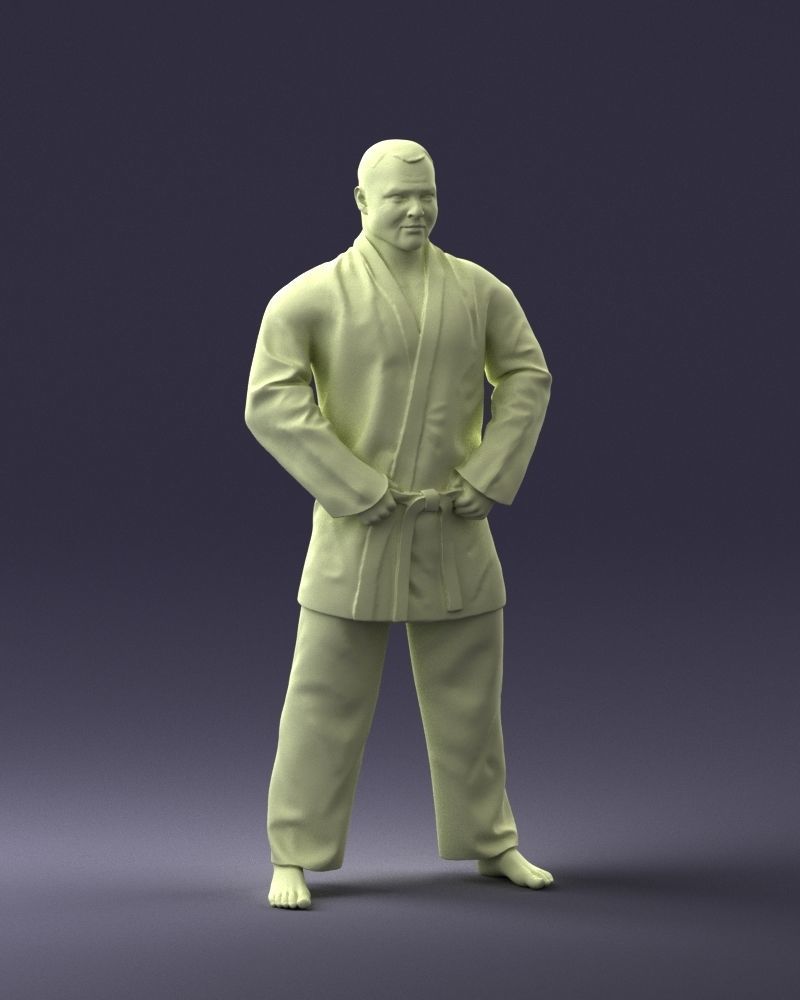 000089 Judo Fighter 1105 3dp 3D print model_4