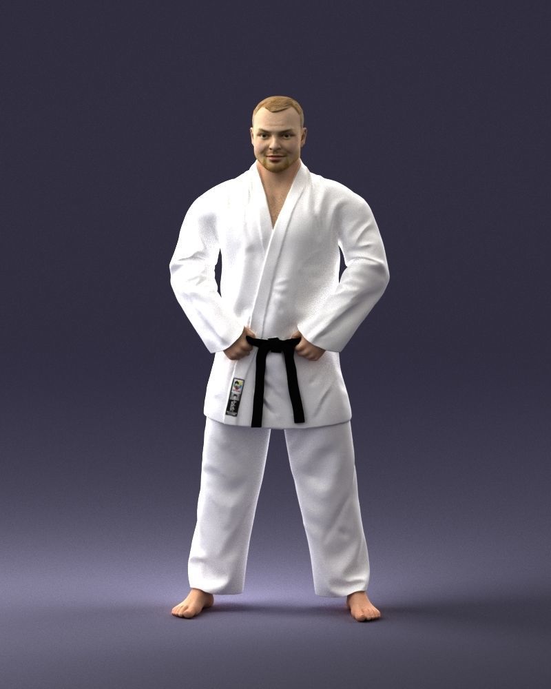 000089 Judo Fighter 1105 3dp 3D print model_18