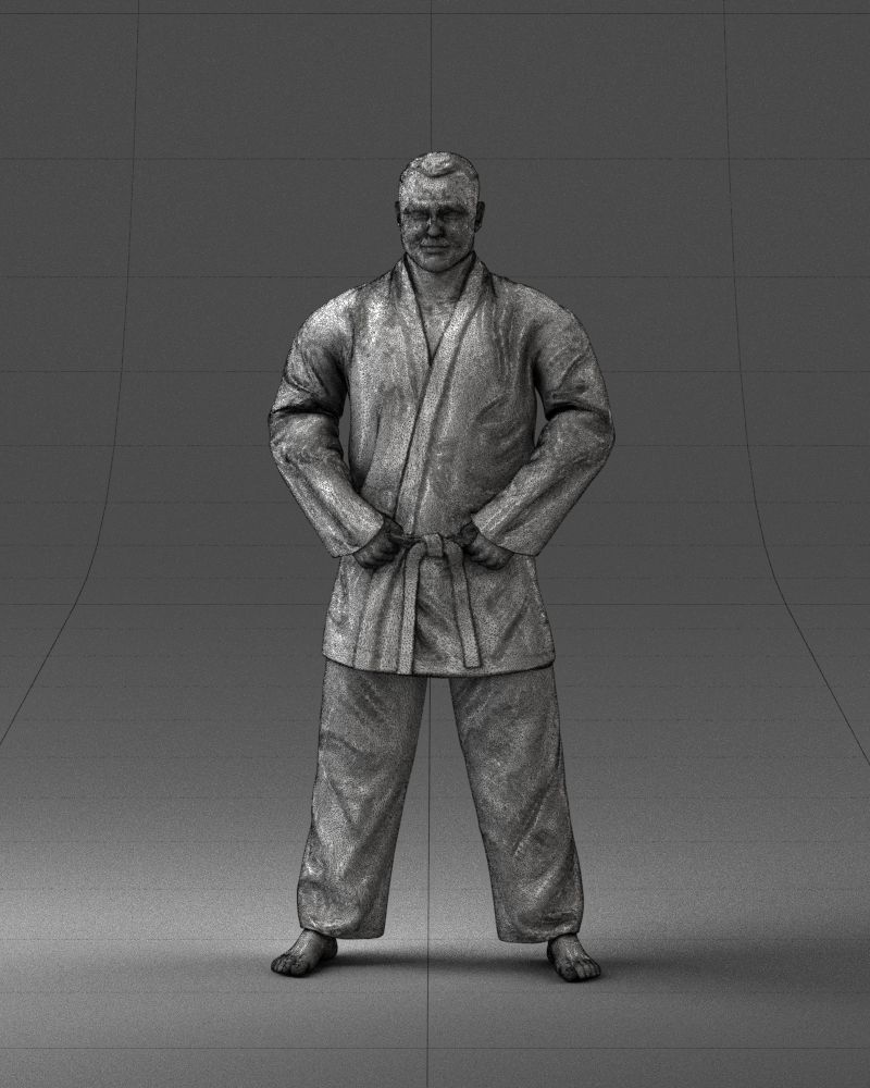 000089 Judo Fighter 1105 3dp 3D print model_2