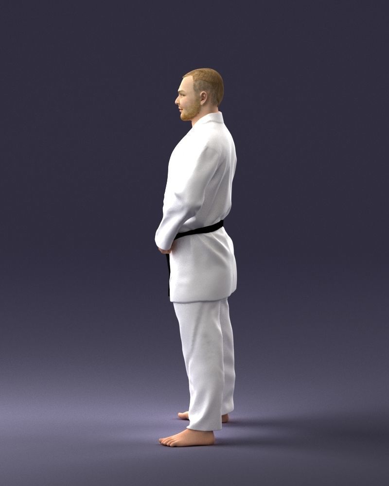 000089 Judo Fighter 1105 3dp 3D print model_12