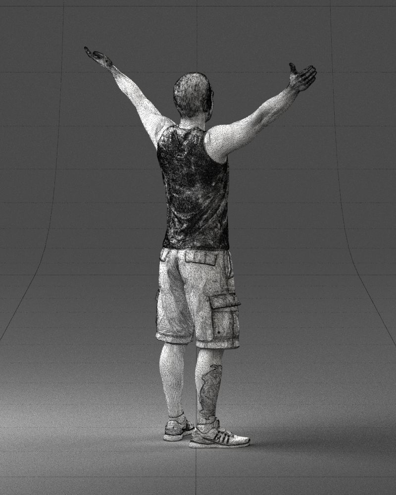 000120 Man with Arms Raised 0225 3D model_17