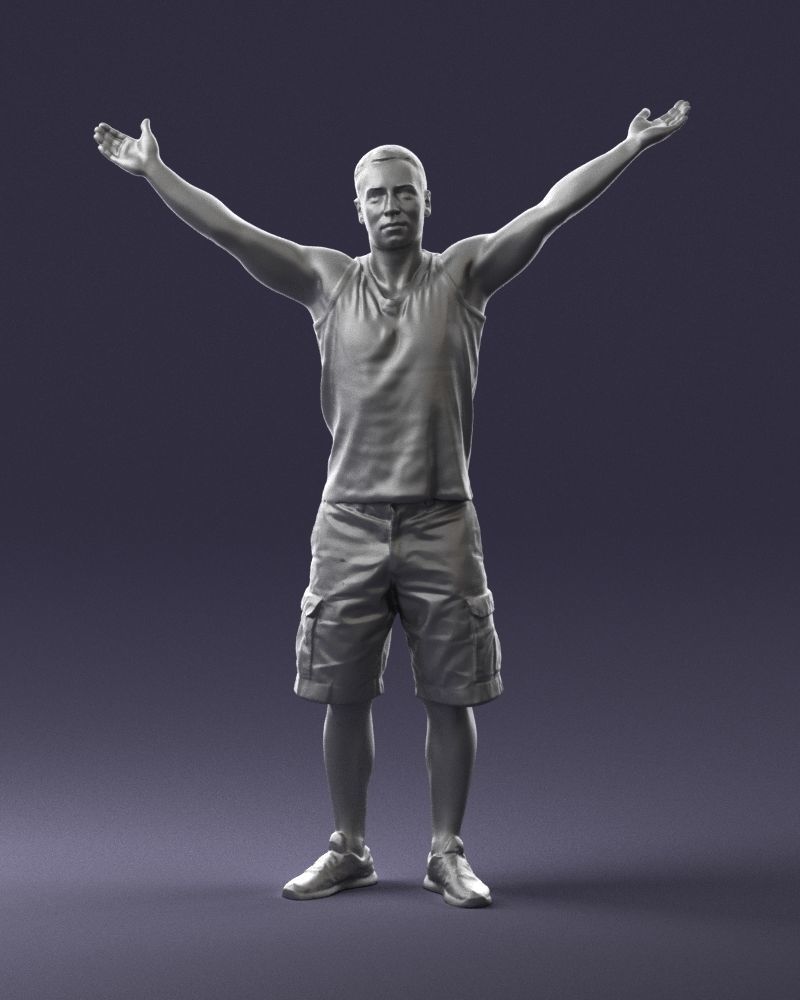 000120 Man with Arms Raised 0225 3D model_34