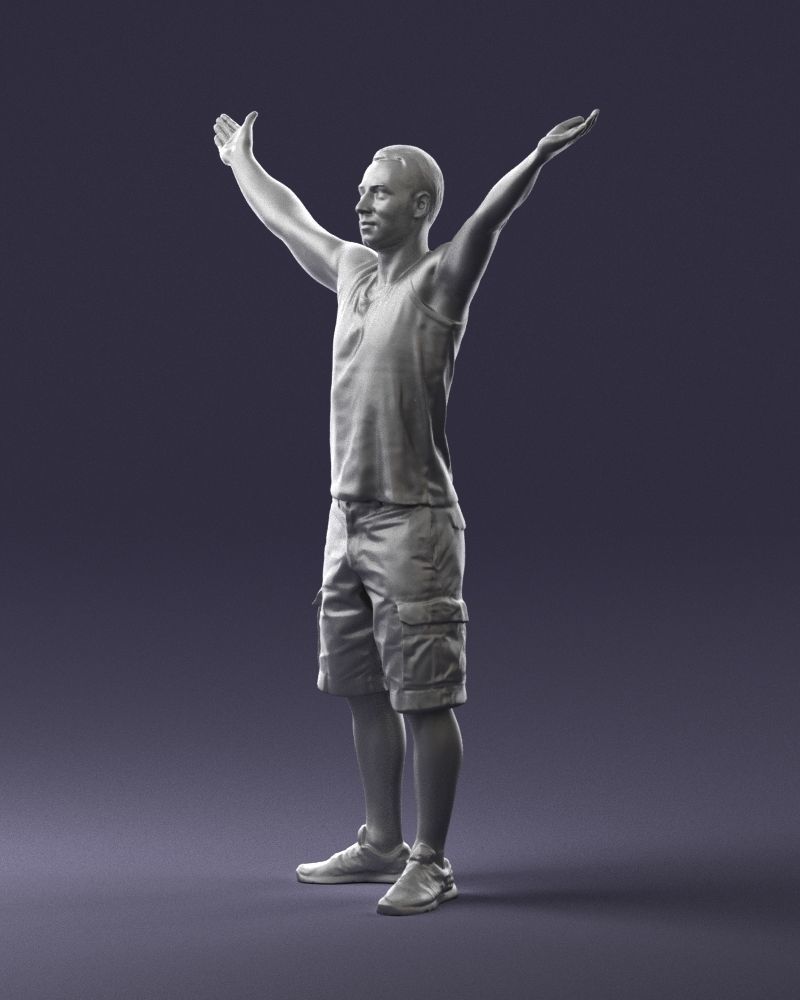 000120 Man with Arms Raised 0225 3D model_28