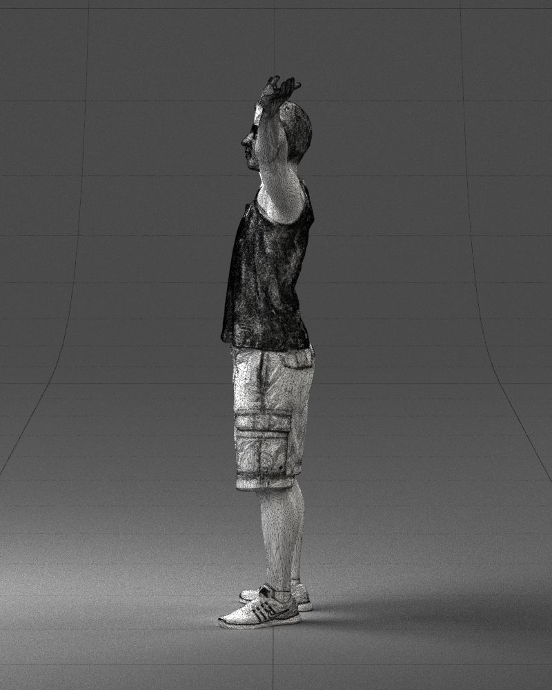 000120 Man with Arms Raised 0225 3D model_26
