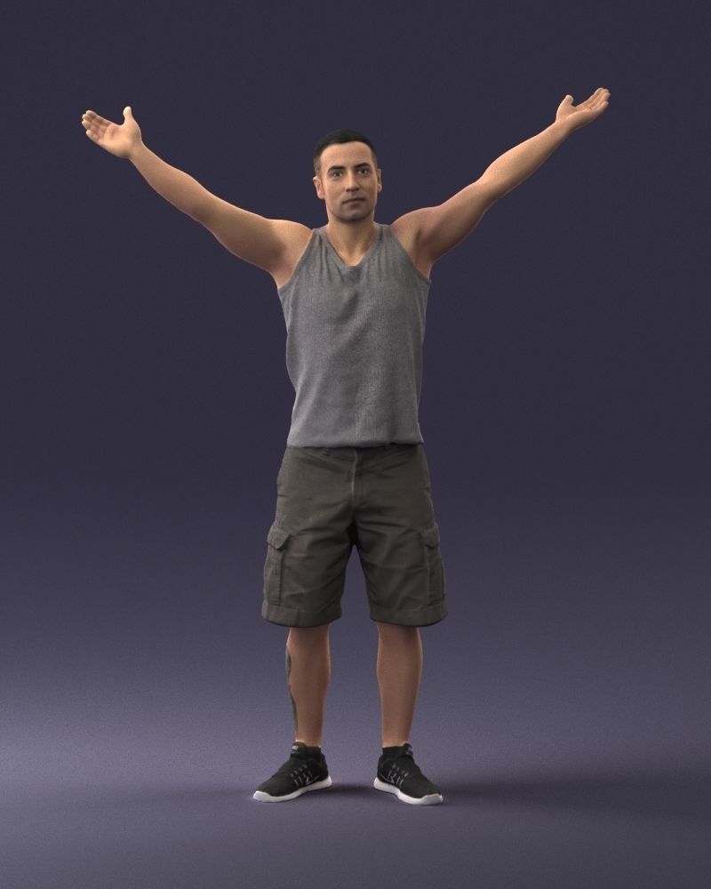 000120 Man with Arms Raised 0225 3D model_36