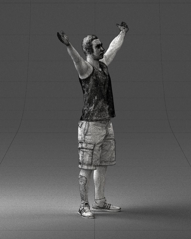 000120 Man with Arms Raised 0225 3D model_11