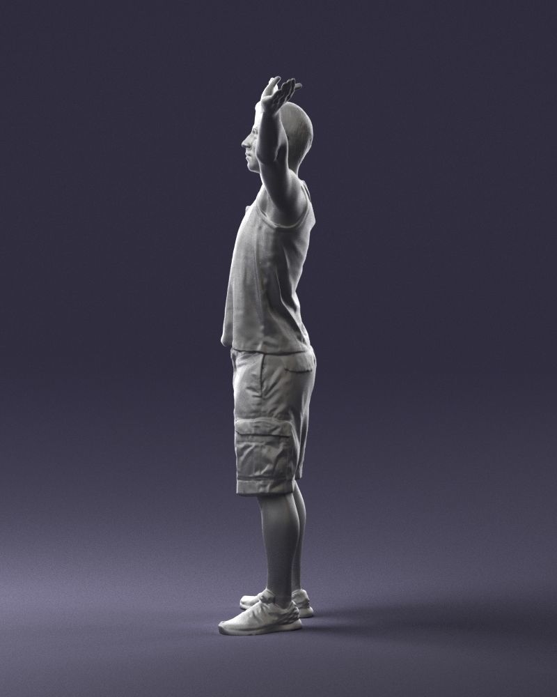 000120 Man with Arms Raised 0225 3D model_25