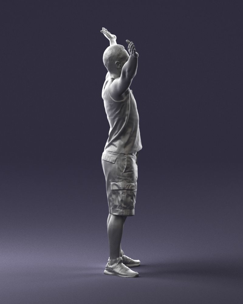 000120 Man with Arms Raised 0225 3D model_13
