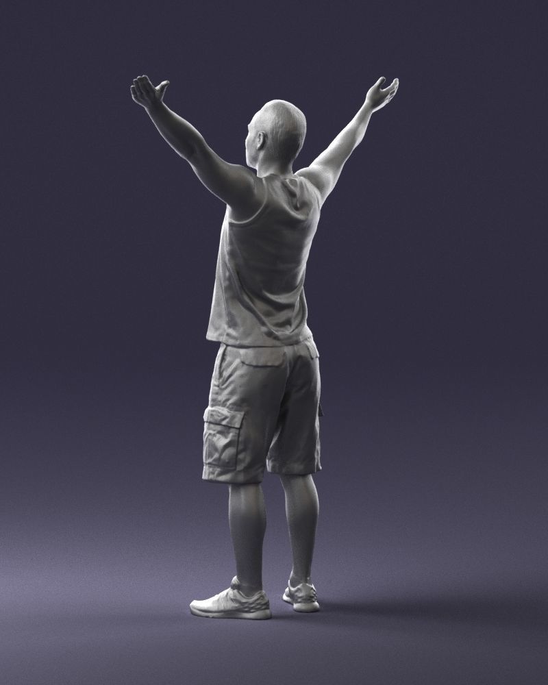 000120 Man with Arms Raised 0225 3D model_22