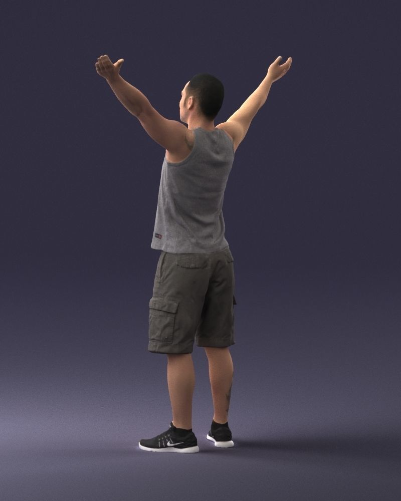 000120 Man with Arms Raised 0225 3D model_21