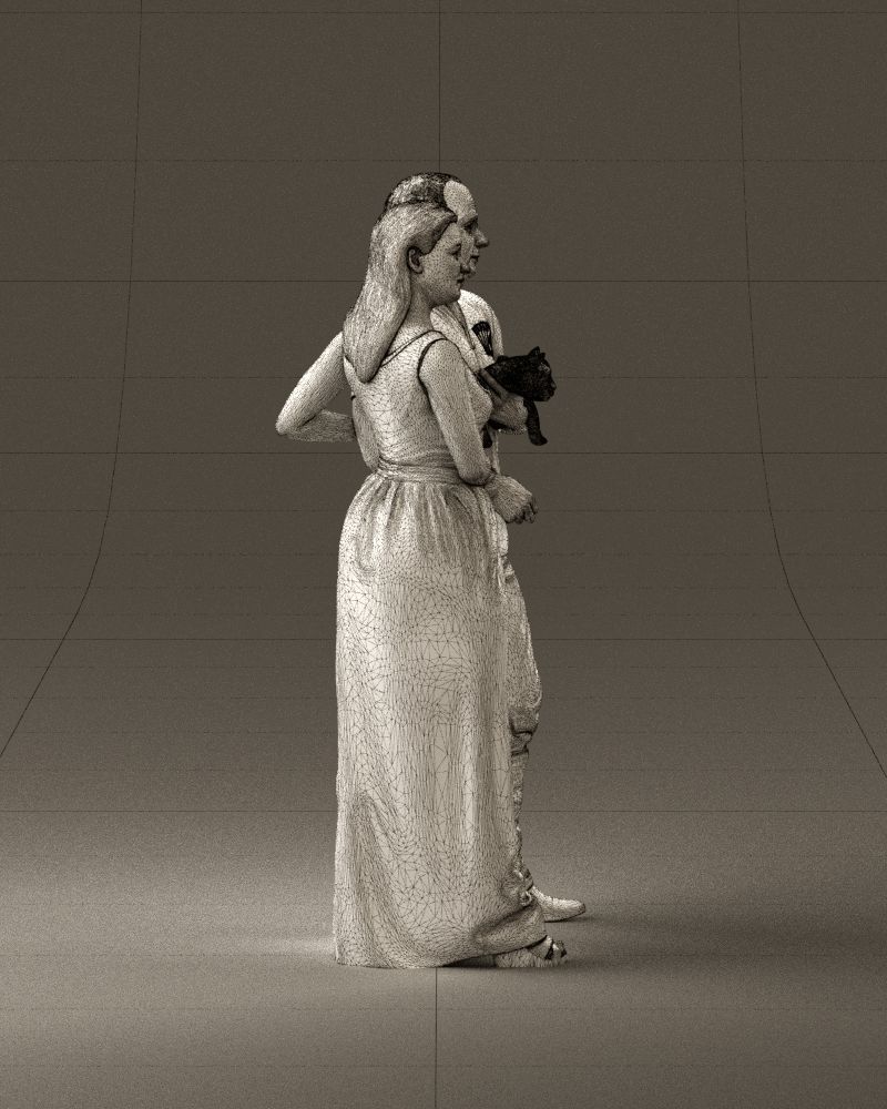 001050 man and woman of moddle age with cat 3D model_28