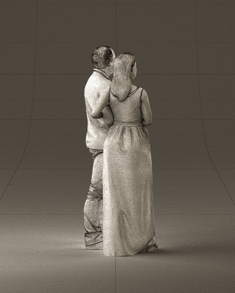 001050 man and woman of moddle age with cat 3D model_29