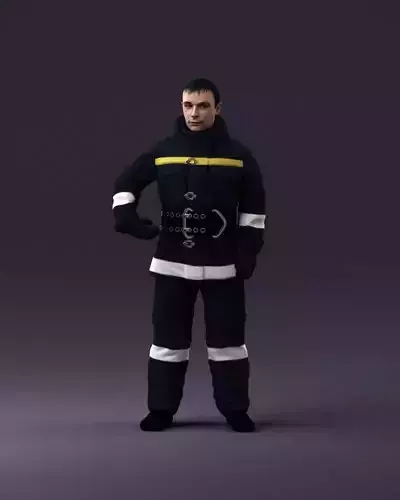 man in firefighter suit 1112