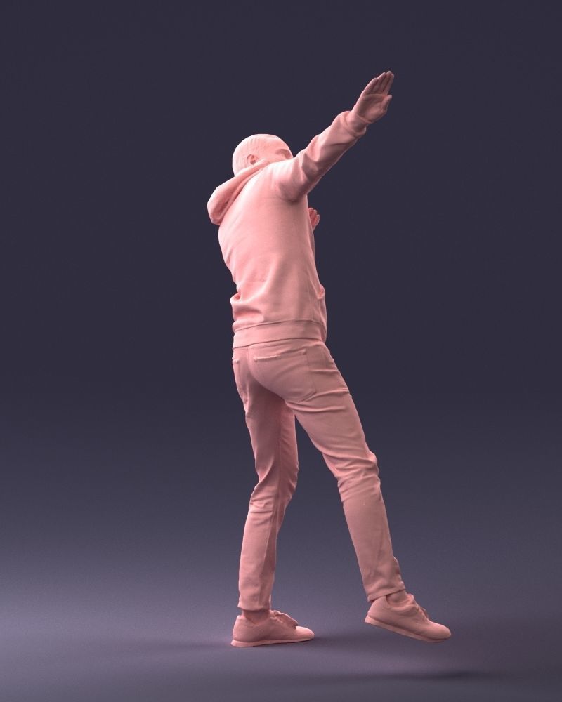 000264 Man in Dab Pose 0520 3D model_8