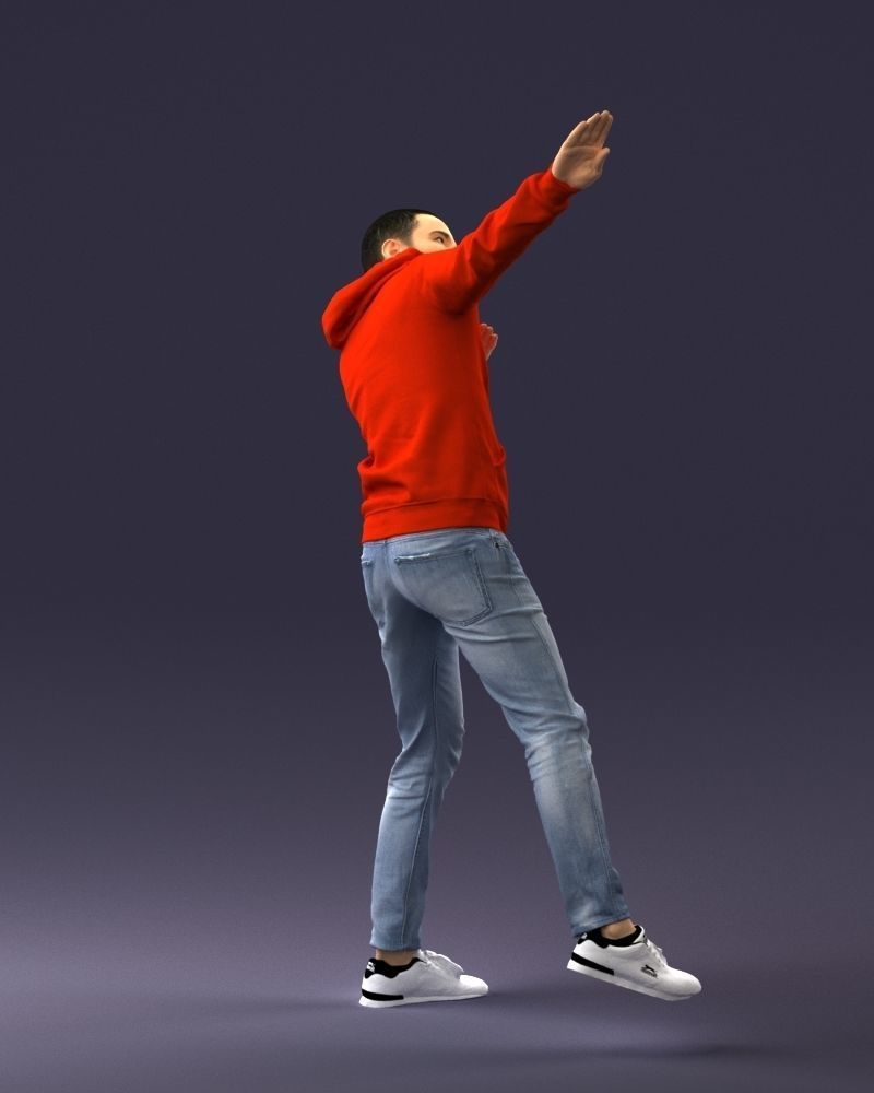 000264 Man in Dab Pose 0520 3D model_7