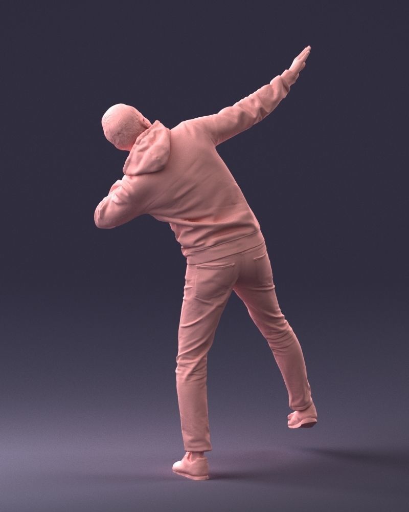 000264 Man in Dab Pose 0520 3D model_11