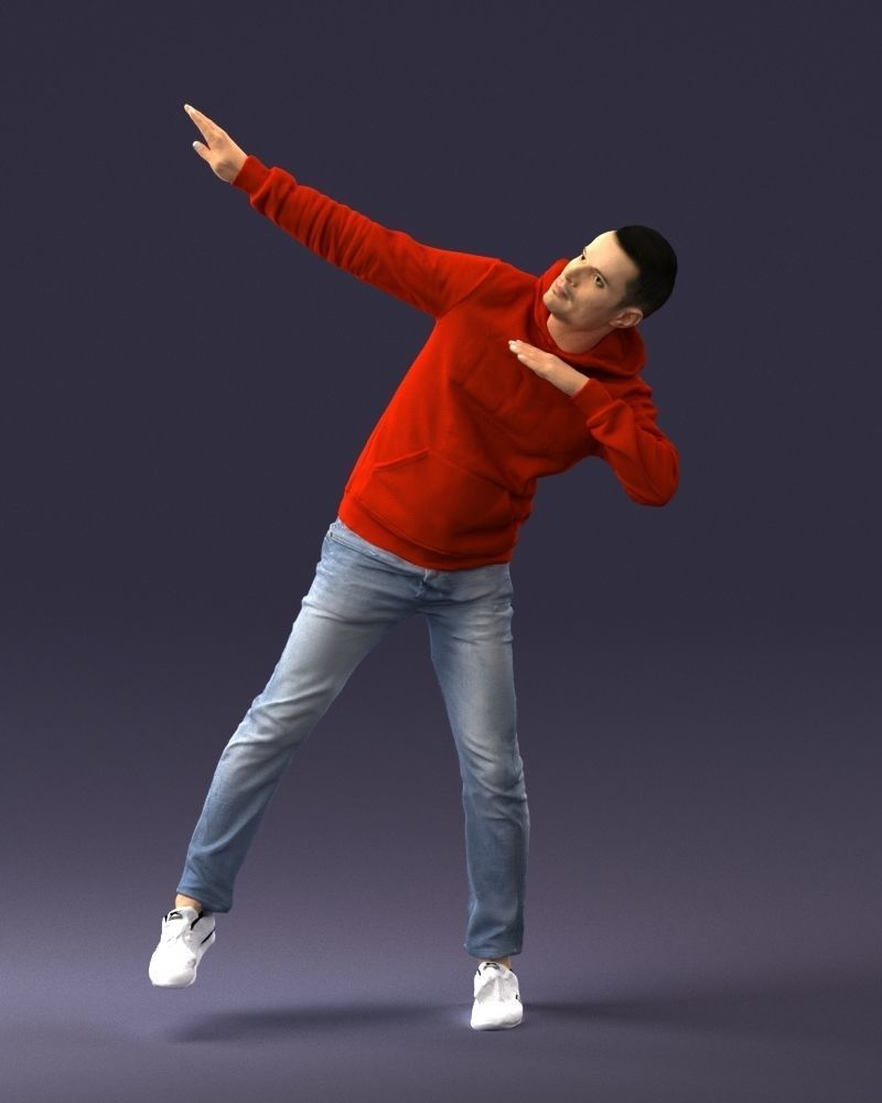 000264 Man in Dab Pose 0520 3D model_16