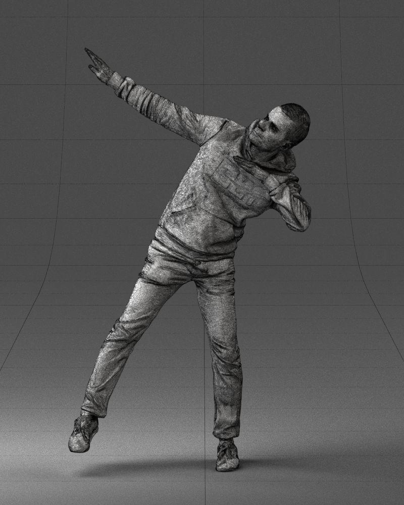 000264 Man in Dab Pose 0520 3D model_18