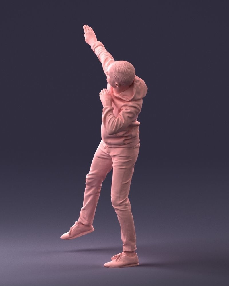 000264 Man in Dab Pose 0520 3D model_14