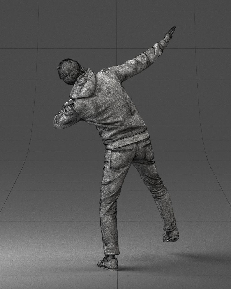 000264 Man in Dab Pose 0520 3D model_12