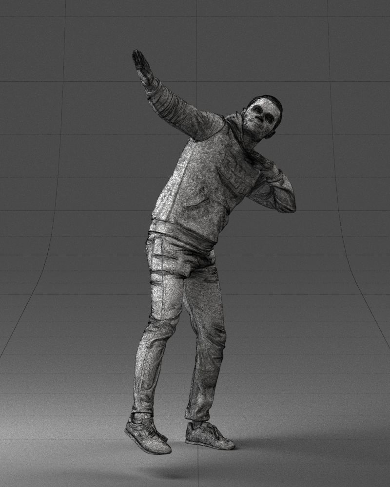 000264 Man in Dab Pose 0520 3D model_6