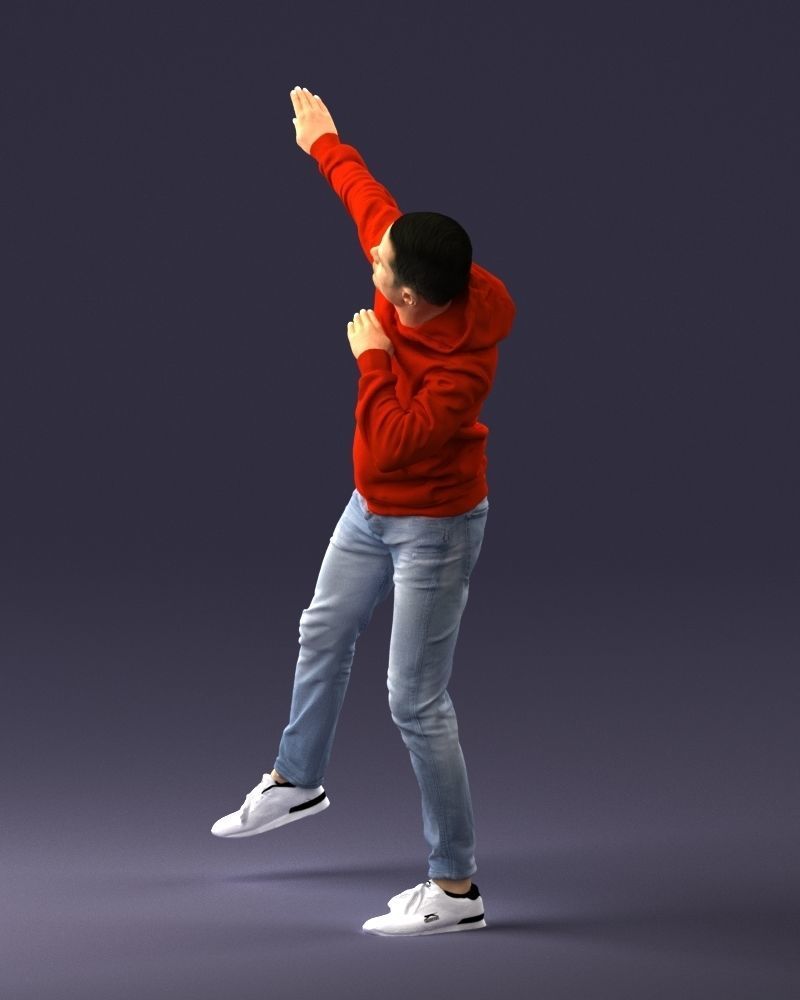000264 Man in Dab Pose 0520 3D model_13