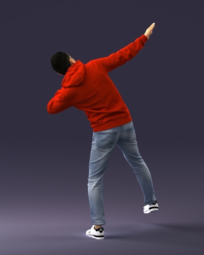 000264 Man in Dab Pose 0520 3D model_10
