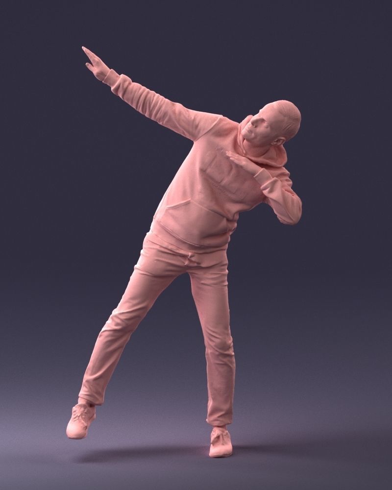 000264 Man in Dab Pose 0520 3D model_17