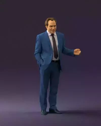 Man in light blue suit 0745