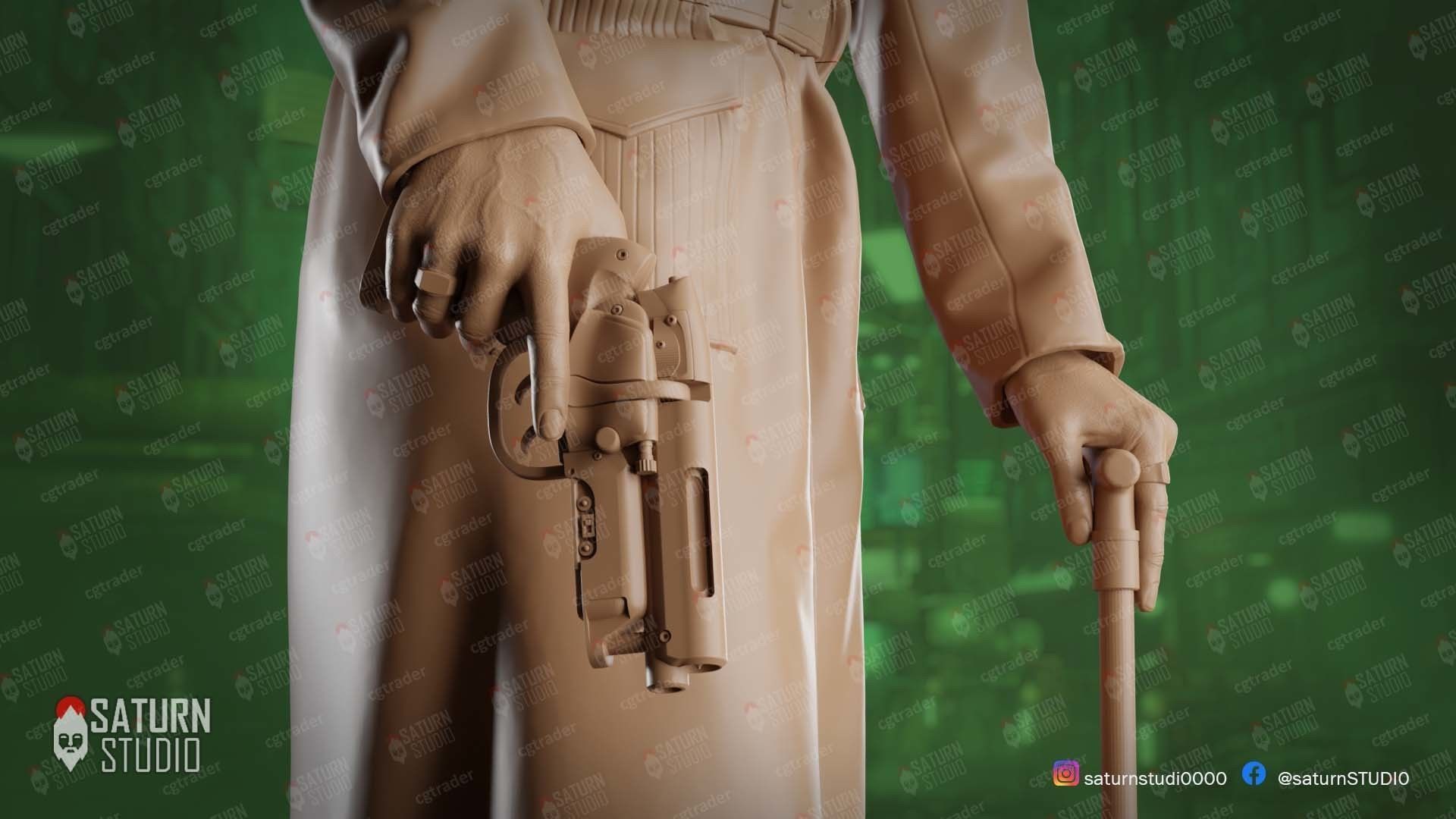 Gaff Blade Runner 3d print model 3D print mode 3D print model_5