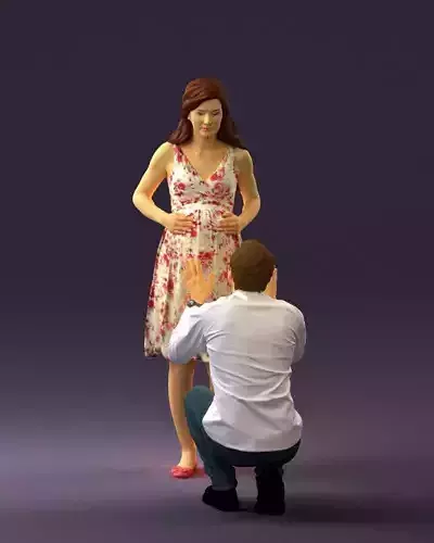 Man and pregnant woman 0771