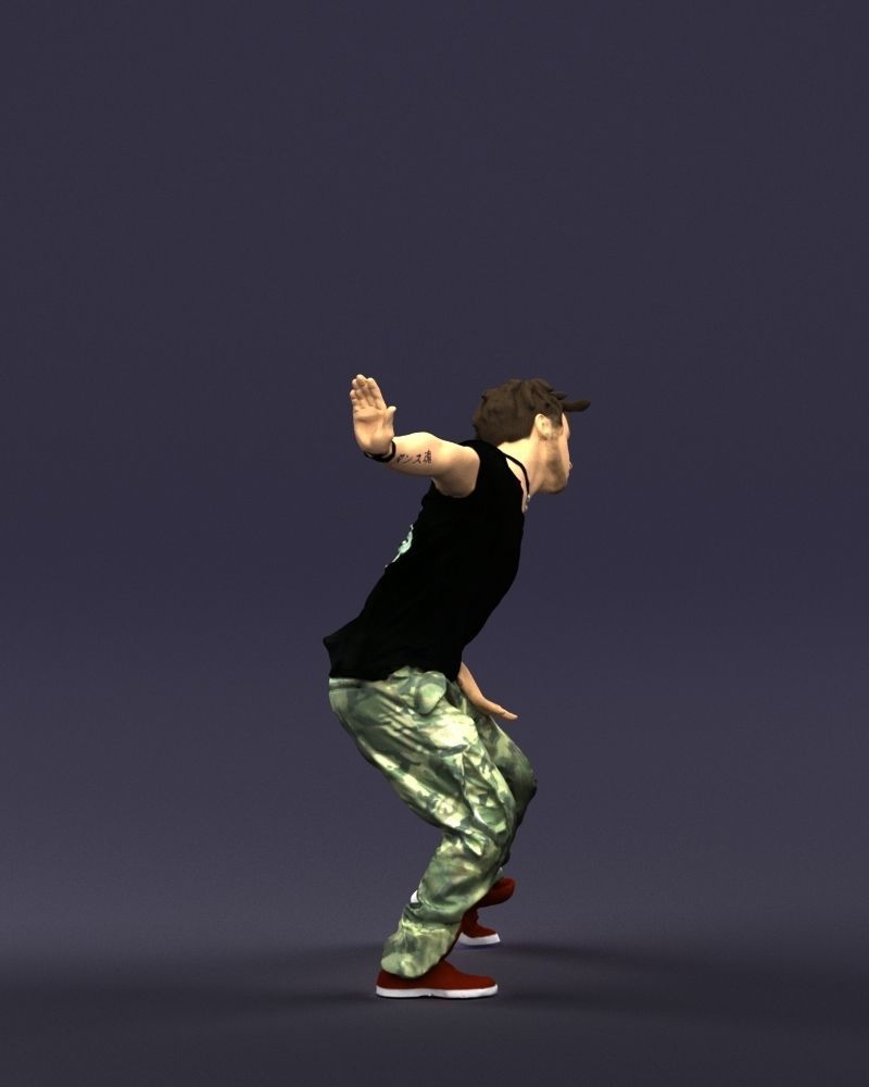 Mad dancer man 0430 3D Print ready 3D print model_9