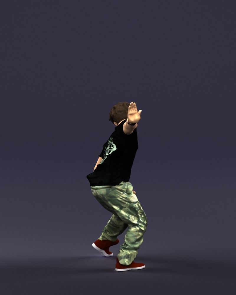 Mad dancer man 0430 3D Print ready 3D print model_12